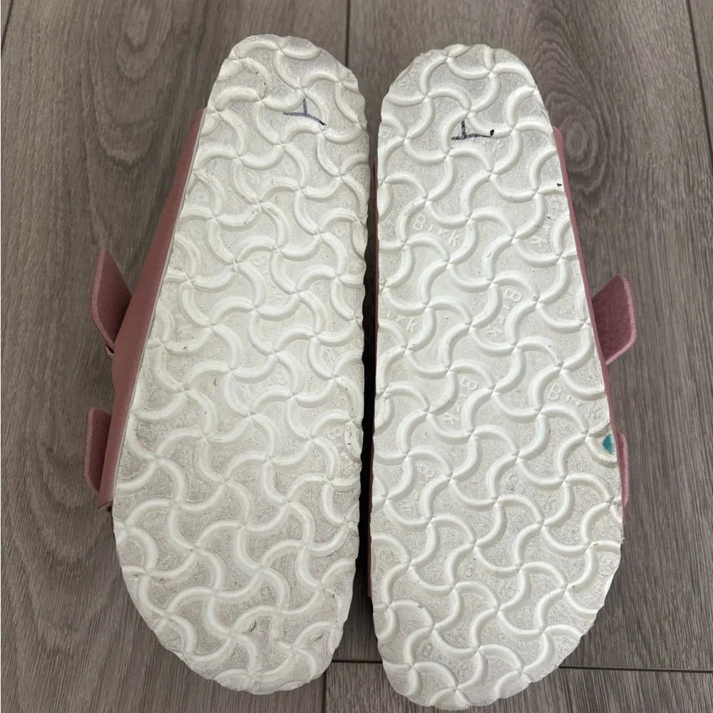 Birkenstock Womens Size 38/7-7,5 Arizona Icy Metallic Old Rose Sandals - Picture 11 of 11